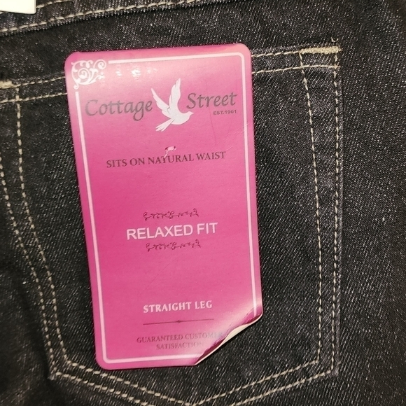 Cottage Street Woman's Jeans Straight leg Size 16 Nwt - Picture 6 of 7
